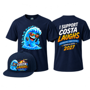 Official Costa Laughs Support Bundle – T-Shirt + Cap